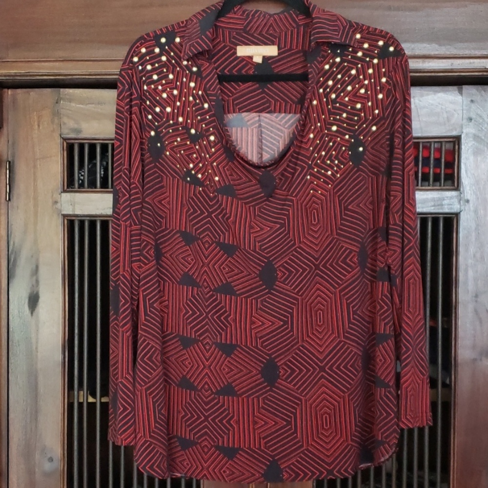 Ellen Tracy Long Sleeve Blouse